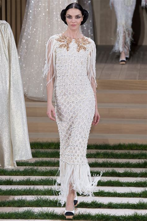 chanel haute couture 2019 dress white|Chanel high heels 2016.